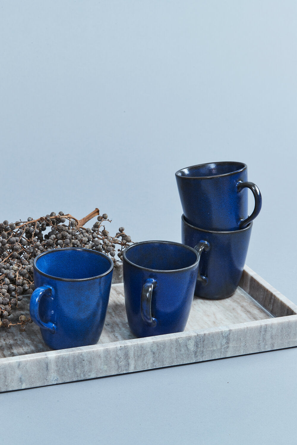 Krus m/hank, Midnight blue - 35 cl.